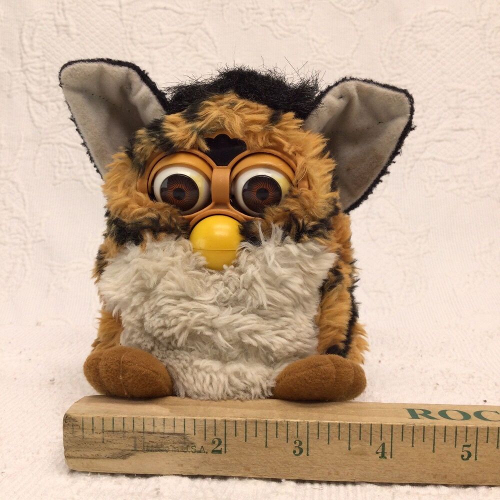 Vintage 90s Furby Tiger Stripe Toy Old Animatronics Memory Lane Parts Only - Picture 7 of 8